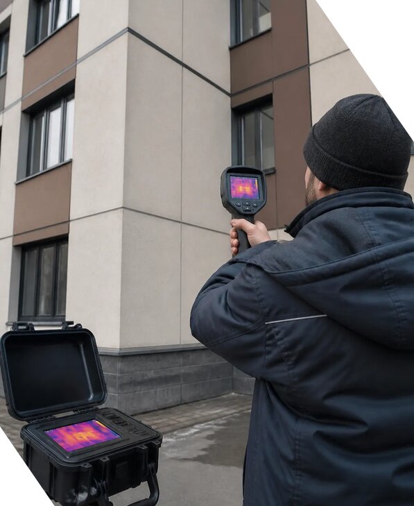 Тепловизионное обследование зданий и сооружений в Добрянке