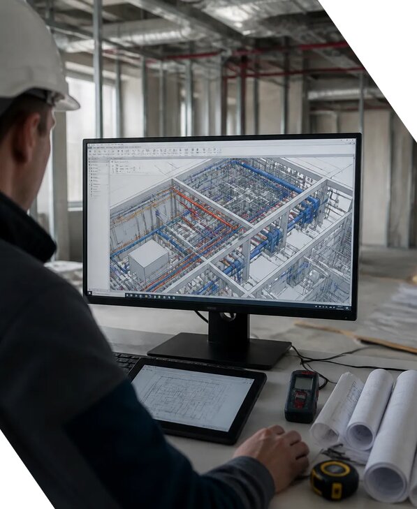 Создание BIM модели инженерных сетей для объектов в Добрянке